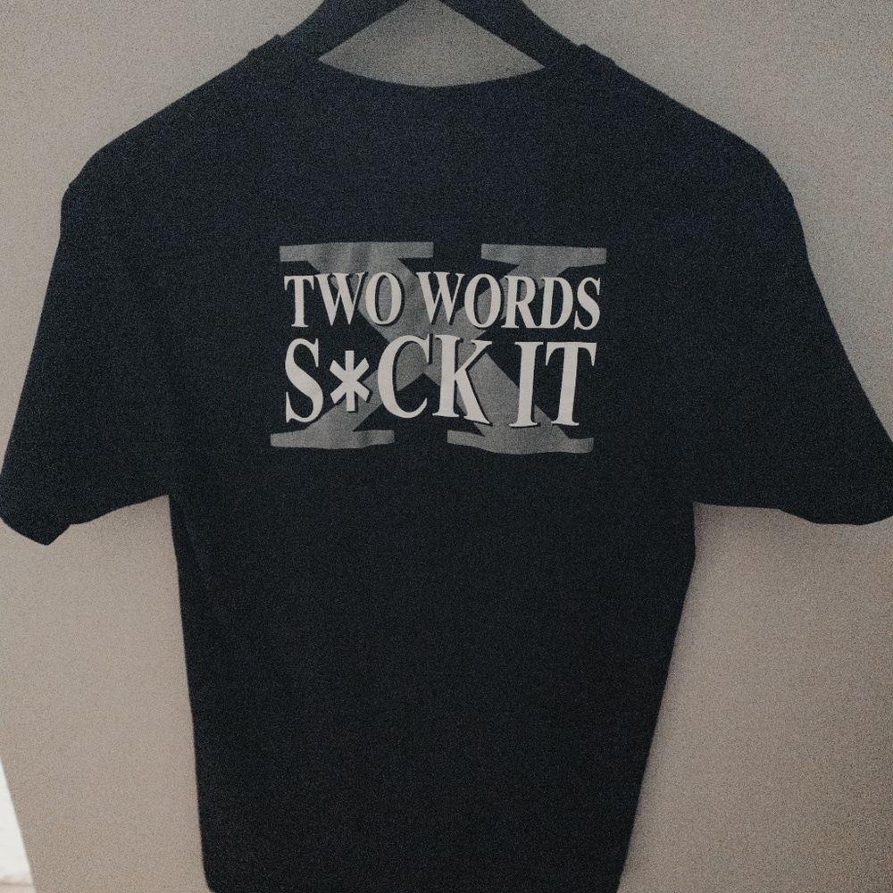 Vintage 1998 WWF D-Generation X Two Words S*ck It T Shirt